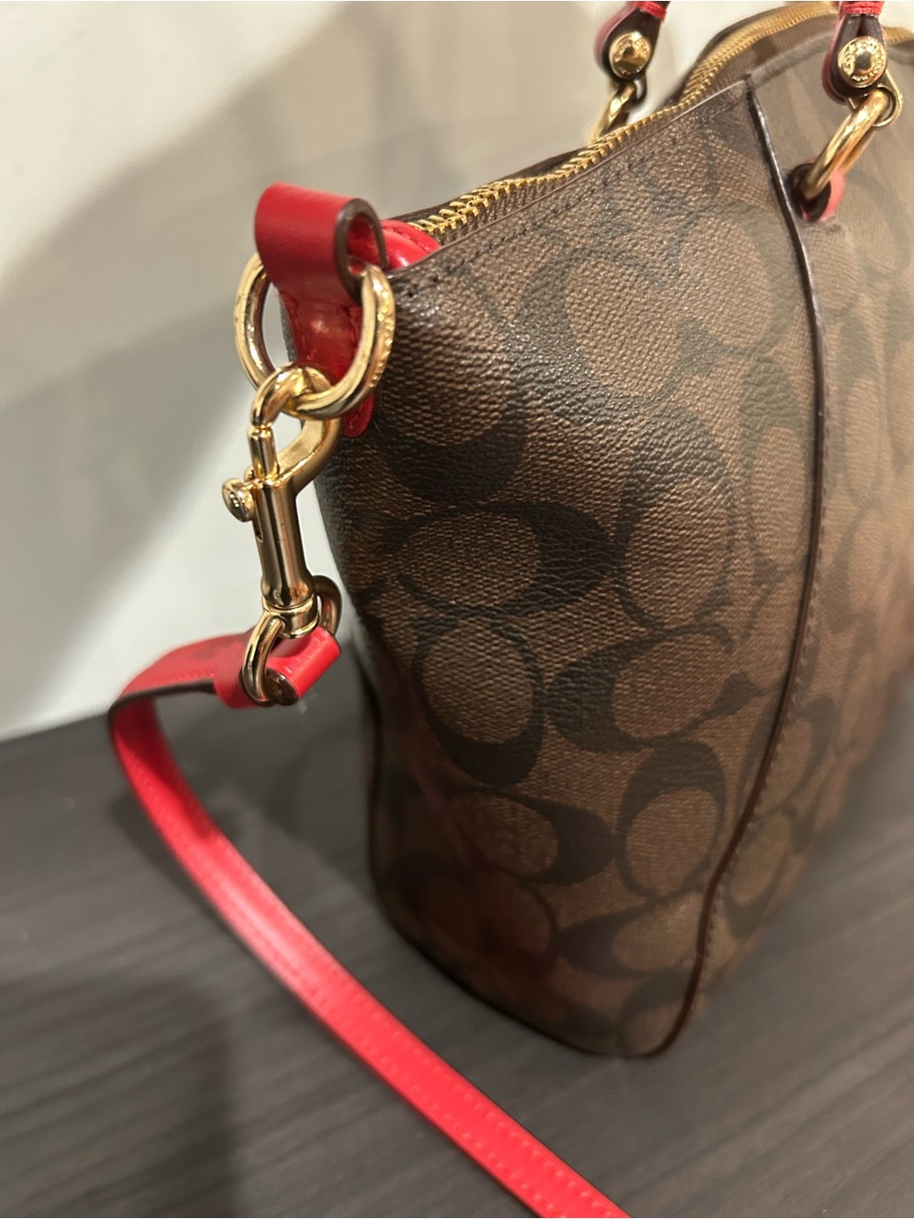 Coach Prairie Satchel in Signature Canvas (Style#F79998) EUC - Picture 9 of 11